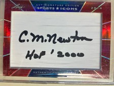 2014 Leaf Cut Signature Edition CM Newton Alabama basketball