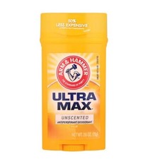 BL Arm  Hammer Deodorant 2.6oz Solid Ultra Max Unscented THREE PACK 