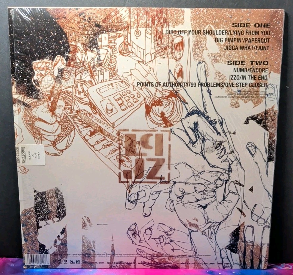 Linkin Park Jay-Z Collision Course LP Blue Vinyl 541578-1 RARE MTV