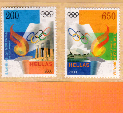 MINT 2000 GREECE OLYMPICS JOINT ISSUE AUSTRALIA STAMP SET | eBay