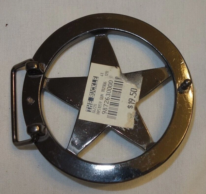 Lone Star 皮带扣黑色金属风格西部牛仔女牛仔牛仔牛仔牛仔牛仔牛仔牛仔牛仔牛仔牛仔牛仔牛仔竞技 — 第 2/4 张图片