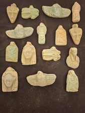Unique collection 16 Rare ancient Egyptian Pharaonic Amulets shabtis Replica #07