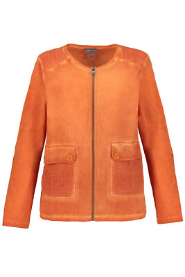 GINA LAURA NP.59,99 Blouson mit grafischem Muster ORANGE GR. 42 SEHR SCHÖN.
