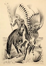 ARNOLD RÖNNEBECK : Plains Indians : 1931 : Archival Art Print