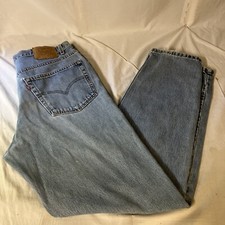 Vtg Levis 550 Relaxed Fit Red Tab Men Blue Jeans USA Made 38W 34L 38x34 FS!