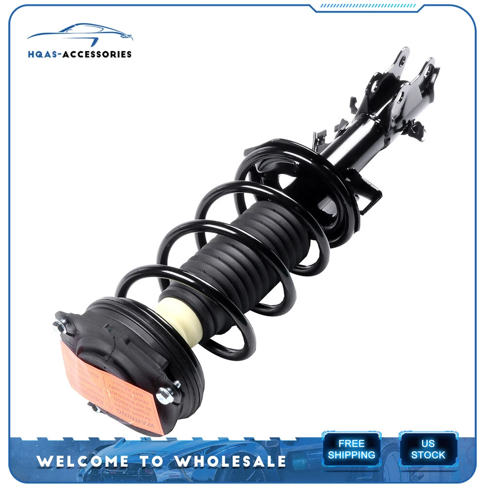 For 07-12 Nissan Versa Rear Shocks and Front Struts Control Arms + Tie Rod Ends Foto 2 de 4