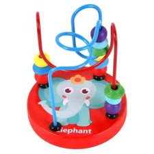 Montessori Educational Wooden Toys Bead Maze Wooden Math Toys Development Montes