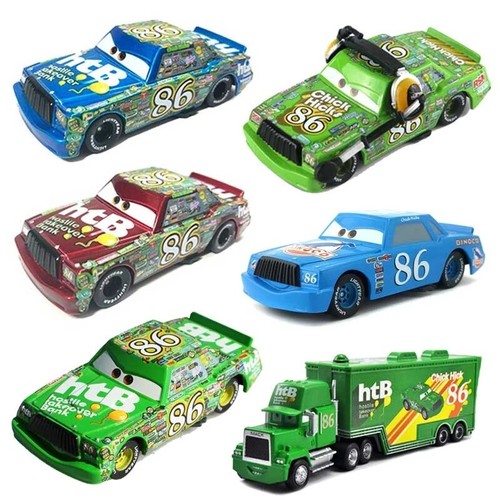 Disney Pixar Cars Lot NO.86 Dinoco Chick Hicks Model Car Toy New Loose 1:55 - Picture 3 of 28