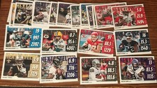 2020 SCORE NEXT LEVEL STATS COMPLETE INSERT SET 1-25 RODGERS KELCE CMC DAK LAMAR