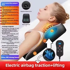 Electric Shiatsu Neck Back Massager Pillow w/ Heat Vibration Car Home Chair Pad