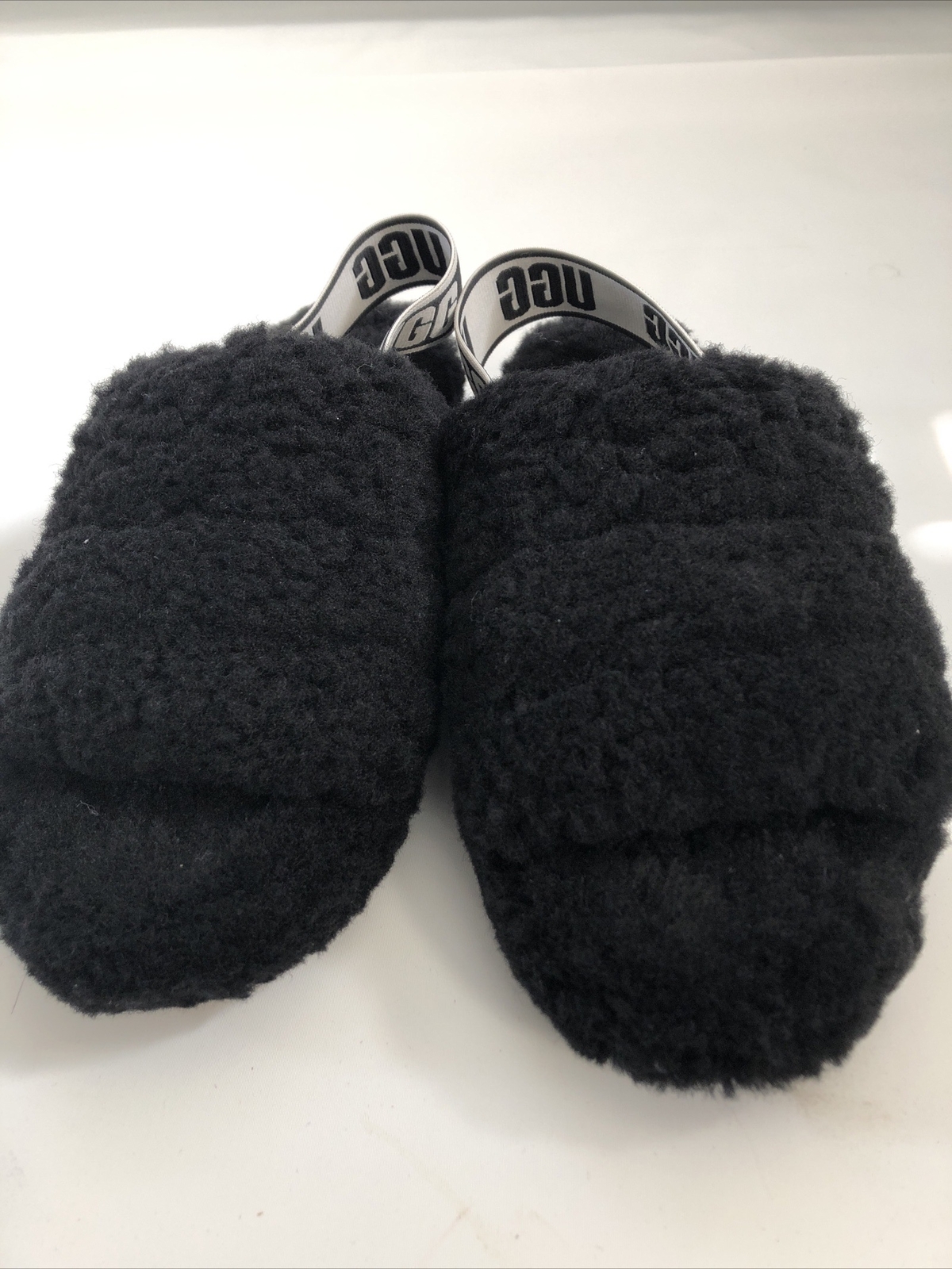 APL Pantofole slip on slingback Ugg Fluff Yeah 1095119 da donna 40 nere taglia 7
