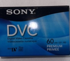 SONY Mini DV Digital Video Cassette Tapes DVC 60 min Premium NEW SEALED Pack4