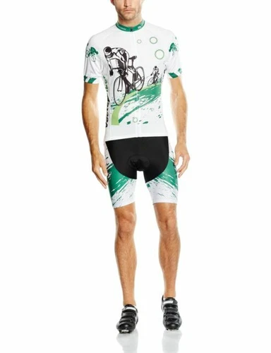 Green Short Sleeve Cycling Jersey Sets