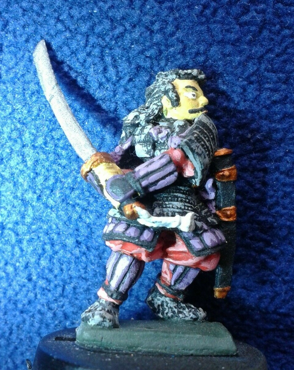 Warhammer DL1 Oriental Heroes Citadel Ally Morrison Samurai Painted 1984 Miniature