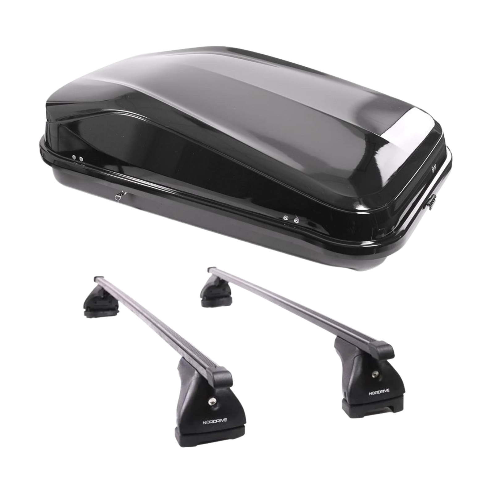 Nordrive Roof Rack & Roof Box 420L For Peugeot 5008 20092017 Without Roof Rails eBay