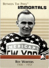 2006-07 In The Game Between Pipes Roy Worters New York Americans/Pittsburgh