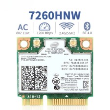 Wireless Network Card For 7260 7260HMW Mini PCI-E 7260 Dual Band 2.4G/5Ghz Wlan