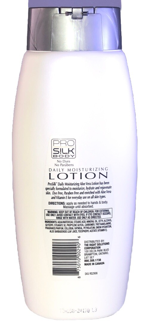 SHIP N 24H-Pro Silk Body Daily Moisturizing Lotion W Aloe Vera