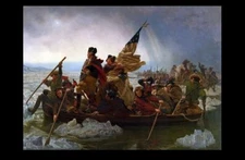 George Washington Crossing the Delaware PHOTO, United States President Art Print