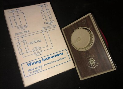 Vintage Cemco Columbus Electric Manufacture Co ET4-SW Line Voltage Thermostat