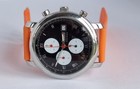Vintage Italian Nazareno Gabrielli KRONOS Black Dial Chronograph Men's Quartz