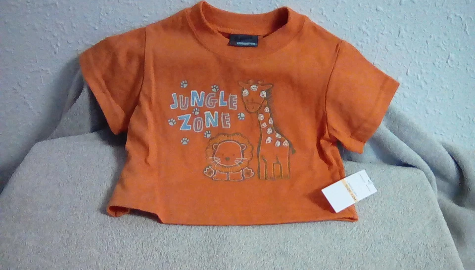 Рубашка с коротким рукавом для мальчиков 12 месяцев 2 штуки зона джунглей фирменная детская b - Изображение 2 из 4