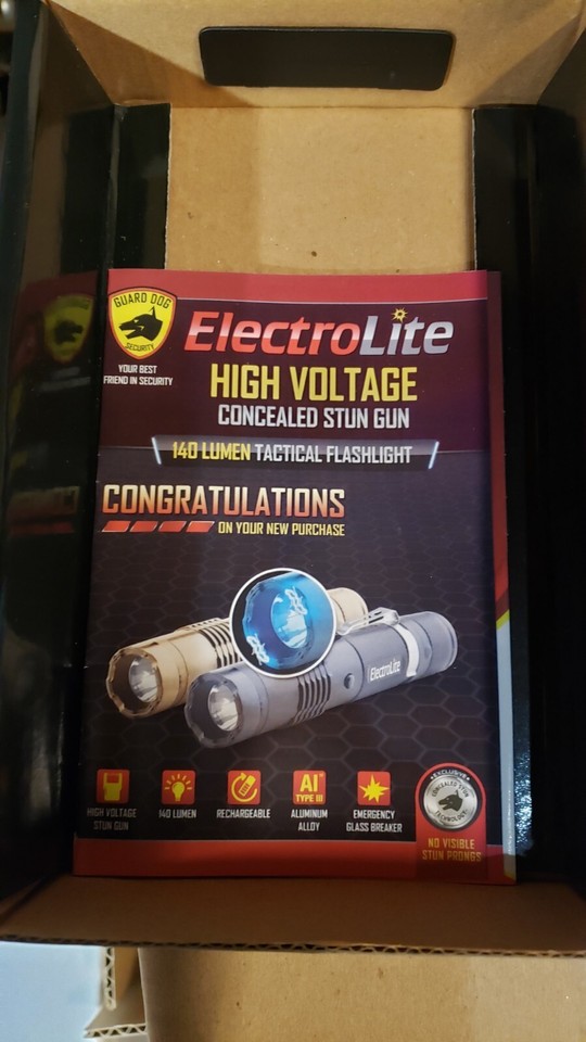 guard-dog-security-stun-gun-rechargeable-tactical-flashlight-black-ebay