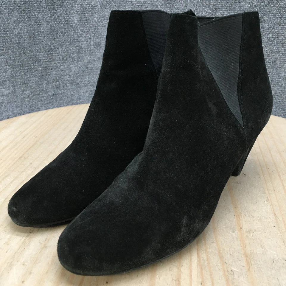 Sam Edelman ботинки женщин 9 M ботинок из черной кожи тянуть на молнии каблук - Изображение 4 из 4