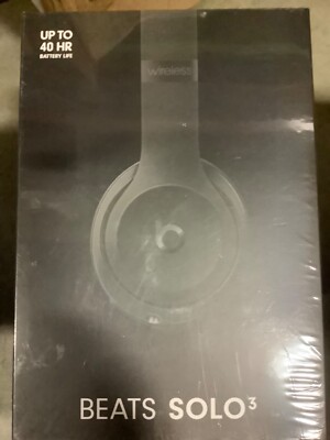 Beats by Dr. Dre Beats Solo3 Wireless On-Ear Headphones - Black , New Sealed