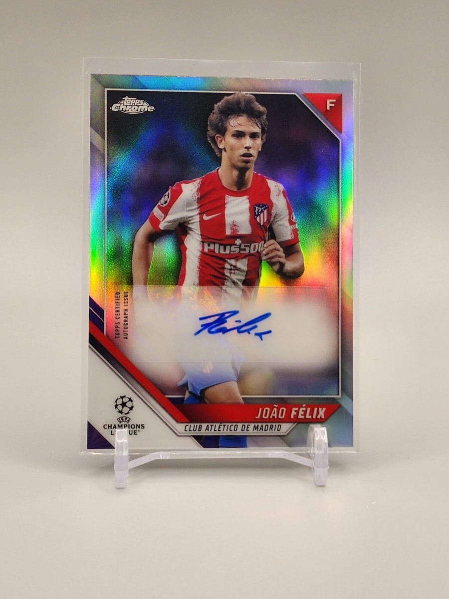 Joao Felix 2021-22 Topps Chrome UEFA UCL #CA-JF Chrome Autographs