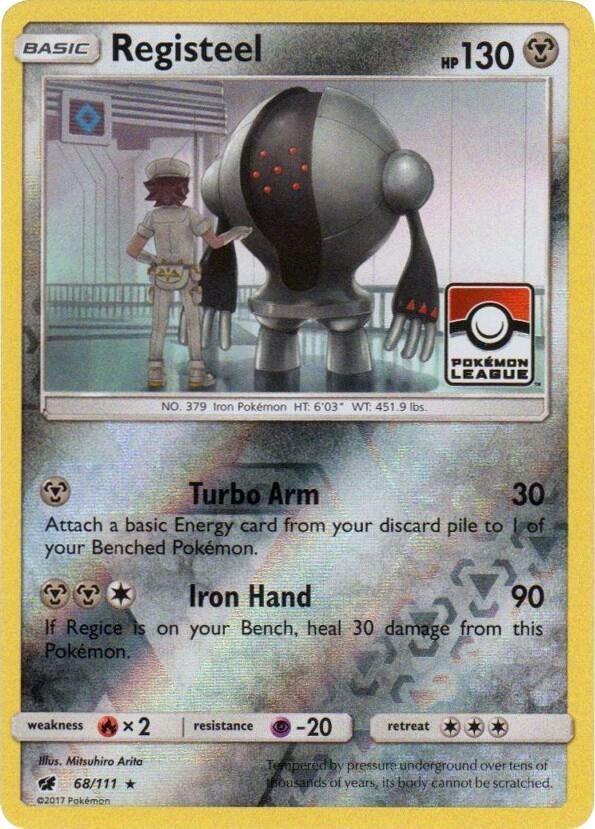 Registeel - 68/111 - Pokemon TCG League & Championship Cards - LP - Reverse Holo