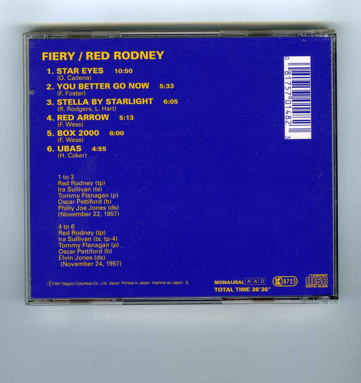 CD RED RODNEY FIERY (JAPAN) | eBay