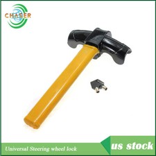 Yellow Universal Auto Anti Theft Car Security Rotary Steering Wheel Lock Yellow Universal Auto Anti Theft Car Security Rotary Steering Wheel Lock