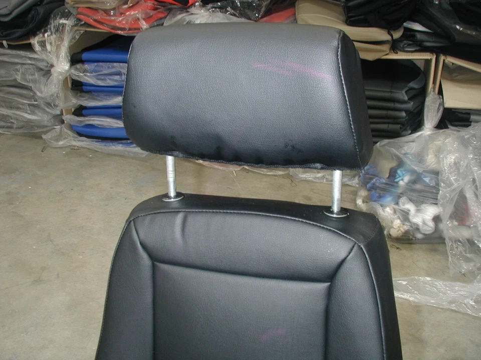 para BMW 320i E21 1977-1983 S. CUERO AJUSTE PERSONALIZADO 2 FUNDAS ASIENTO DELANTERO 13 COLORES Foto 4 de 4