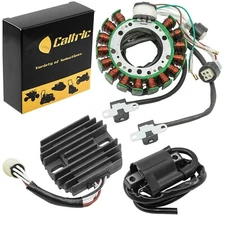 Stator & Regulator Rectifier for Yamaha Warrior 350 YFM350 1988 W/Ignition Coil