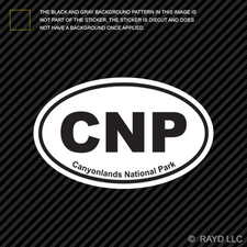 Canyonlands National Park Oval Sticker Decal Euro CNP