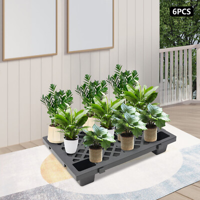 6pcs Interlocking Storage Pallets Plastic Pallets 60x40x10cm For Factories