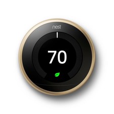 Google Nest Learning Thermostat 3rd Gen Smart Thermostat (Brass) T3032US