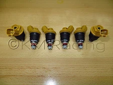 6x New SR20DET Yellow Side Feed 555cc Fuel Injectors for NISMO Nissan 16600RR543
