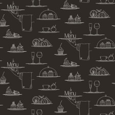 G45408 - Just Kitchens Chalkboard Menu Black Galerie Wallpaper