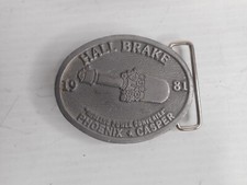 HALL BRAKE 1981 "Midland Power Converter" Phoenix Casper Pewter Belt Buckle
