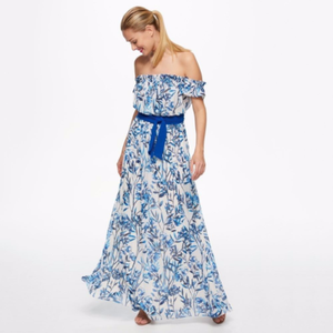 eliza j off the shoulder floral maxi dress