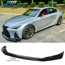 For 21-25 Lexus IS350 F Sport ABS Front Bumper Spoiler Splitter Lip Gloss Black
