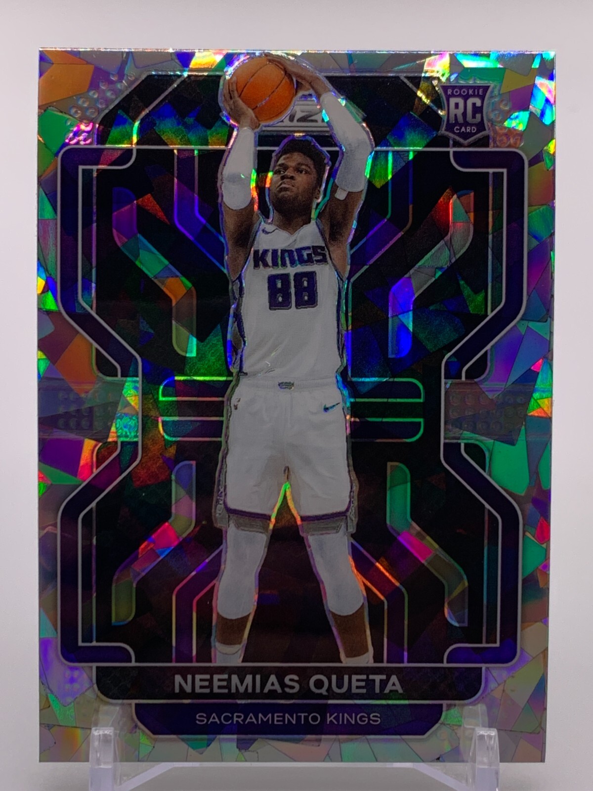 2021 PANINI PRIZM NEEMIAS QUETA ROOKIE CARD RC ICE PARALLEL KINGS #316