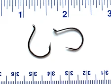 100 Gerry's Tackle Black Wacky Worm Wide Gap Octopus Fish Hooks size 4