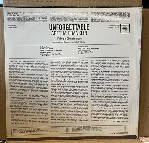 ARETHA FRANKLIN unforgettable LP SEALED columbia SOUL rare vinyl record - Picture 2 of 4