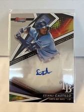 2022 Bowmans Best Estanli Castillo Auto B22-EC Tampa Bay Rays
