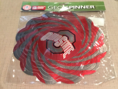 Ohio State University Buckeyes Geo Spinner 10  Wind Spinner