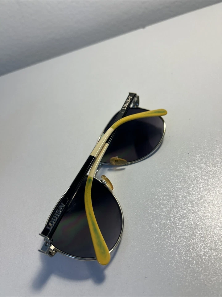 Gafas de sol unisex amarillo y negro estilo avaitor Foto 2 de 4