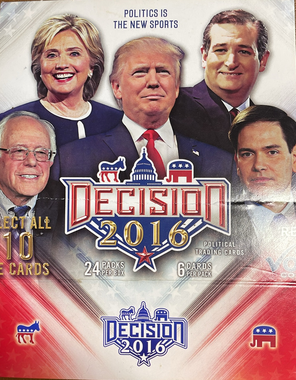2016 Decision Political cards - PICK/CHOOSE TO COMPLETE SET